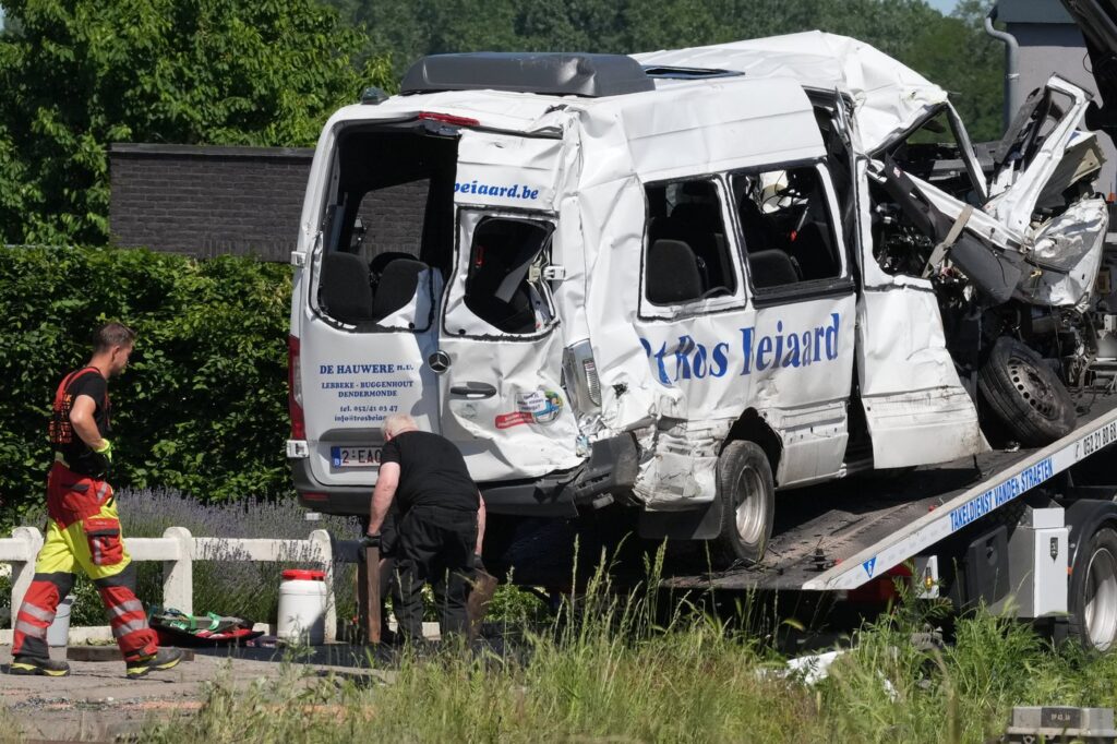 Train-Mini Bus Collision in Belgium Kills Four