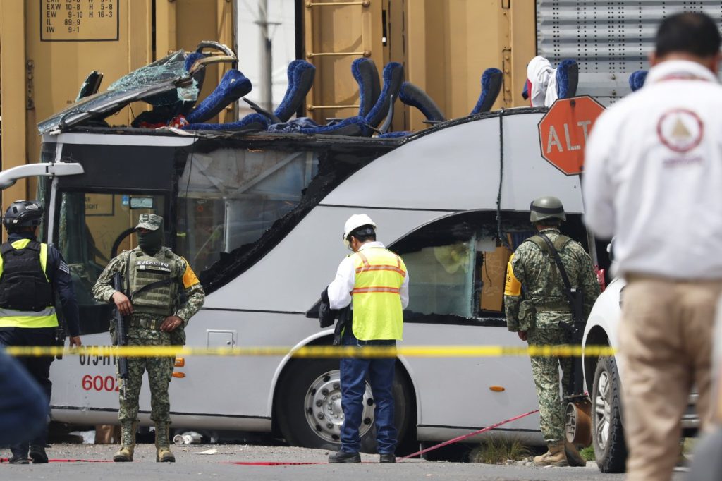 Train-Bus Collision in Mexico: 10 Dead, 55 Injured