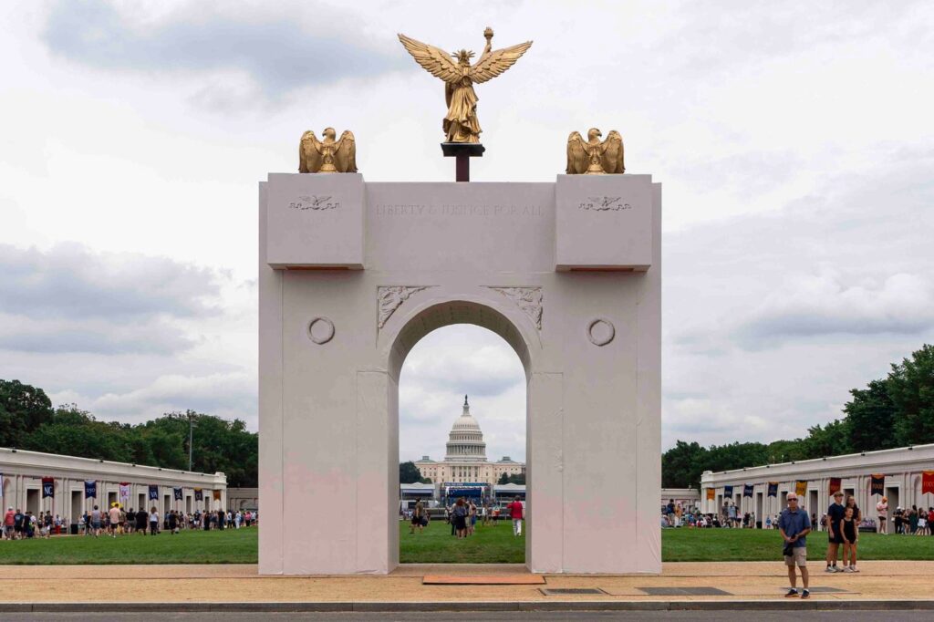 Trump Proposes Controversial Military Arch in DC