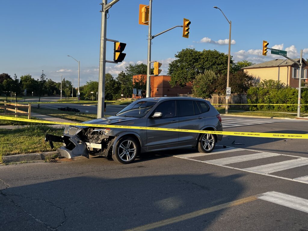 Motorcyclist Critically Injured in Brampton Crash