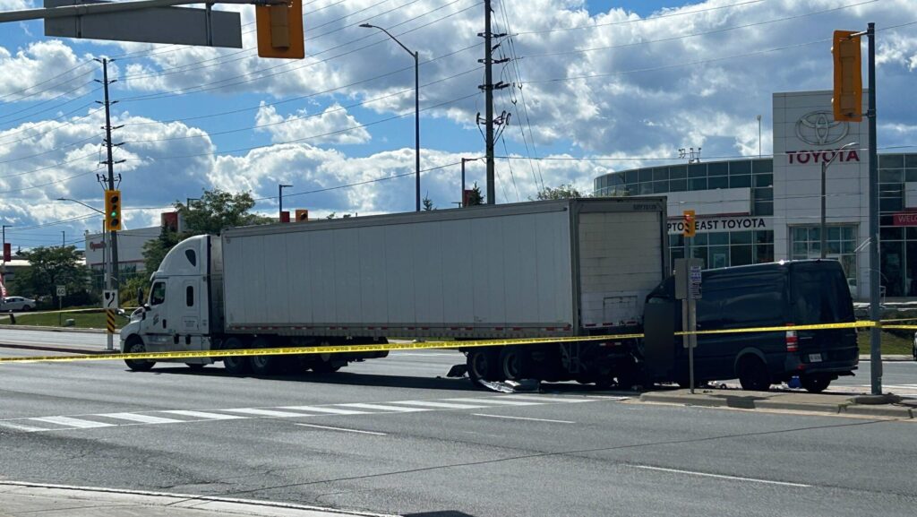 Fatal Collision in Brampton: Van Strikes Truck