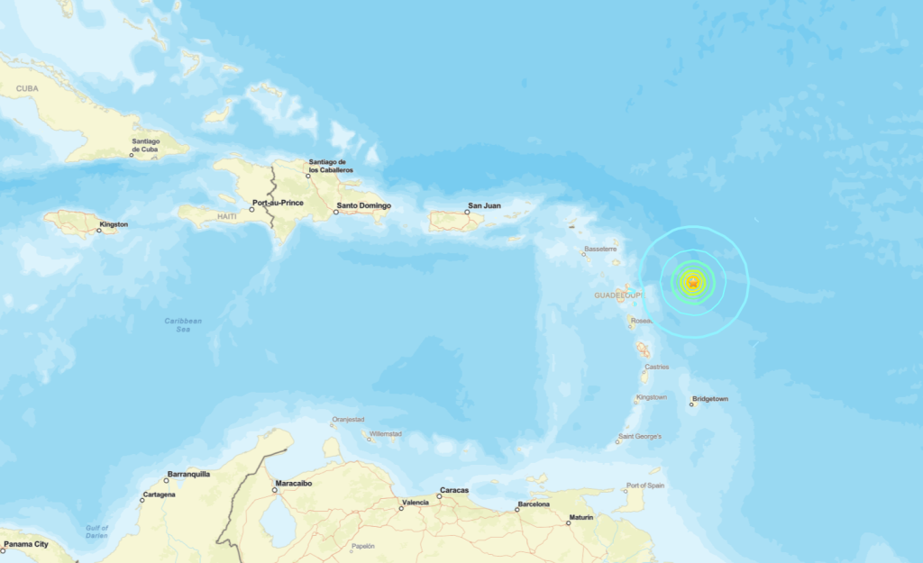 Strong Earthquakes Rattle Eastern Caribbean Islands