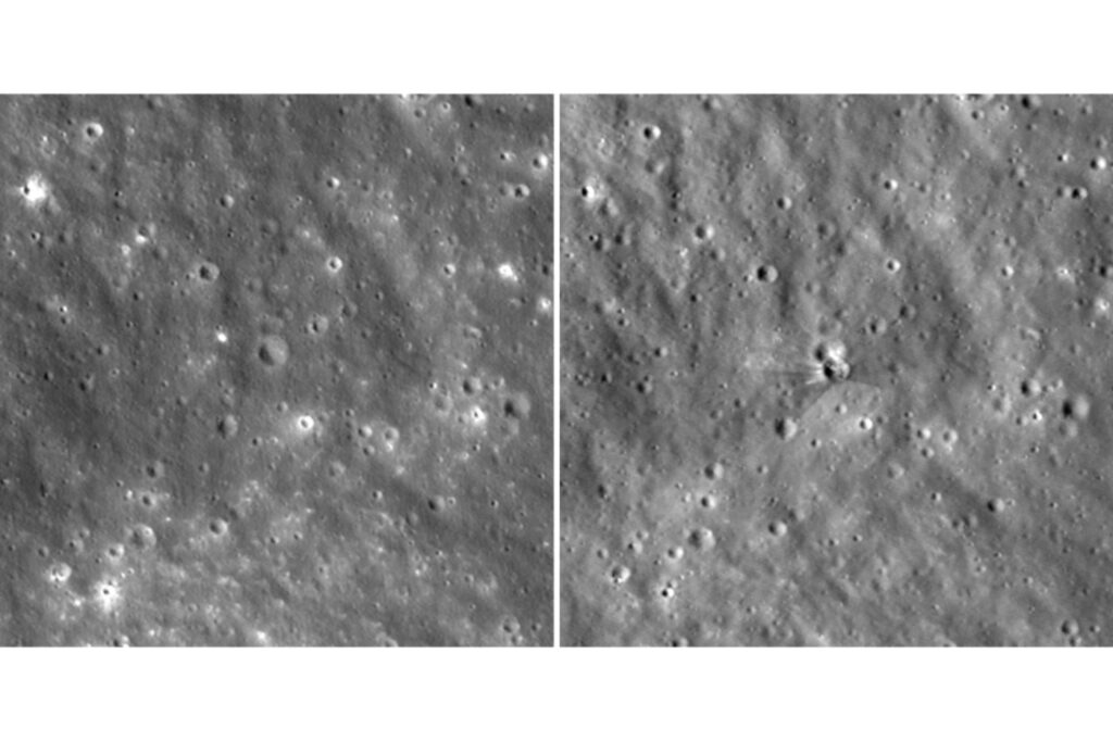 NASA Reveals Stunning Photos of Moon Crash Crater