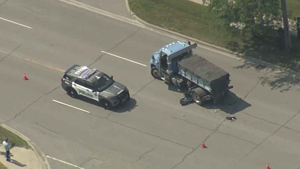 Motorcyclist Dies in Etobicoke Truck Crash