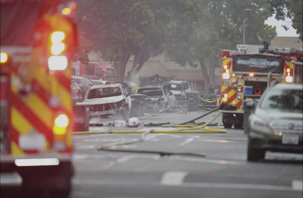 Private Jet Crash in San Diego Military Housing
